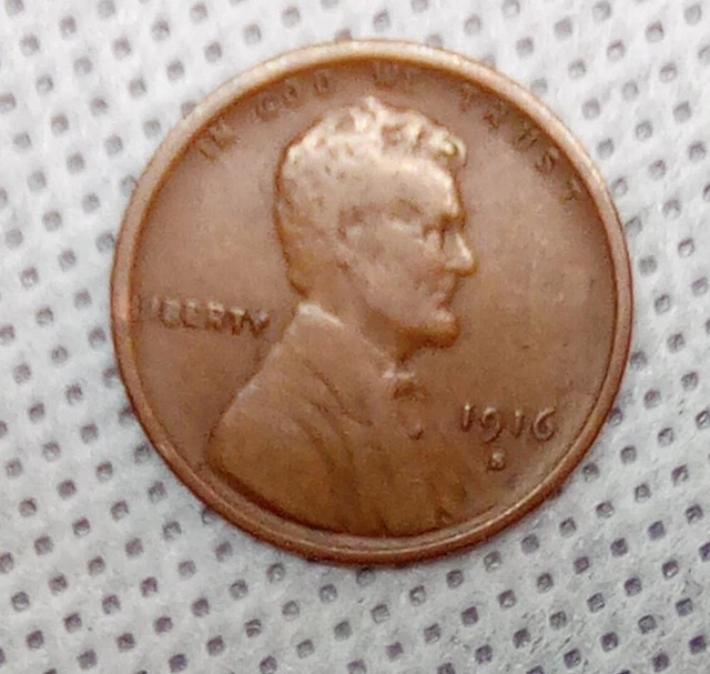  1916-S Lincoln Wheat Cent Penny