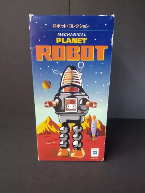 Mechanical Planet Wind-Up Robot MS-430 By Schylling New in Box 2009 - Red