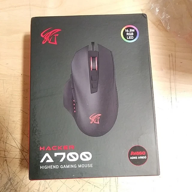 ABKO High End Laser Gaming Mouse Hacker A700 16400Dpi 12000FPS