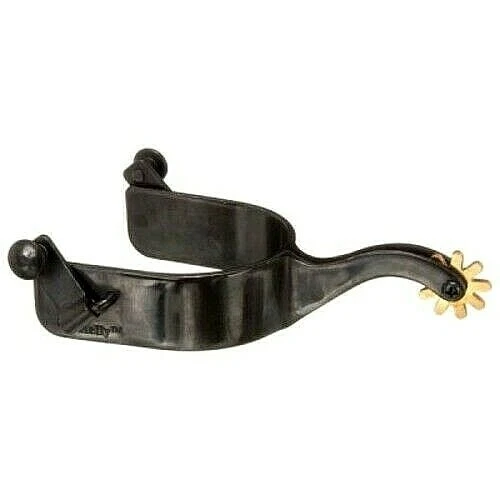 Western Saddle Kelly Silver Star Black Steel Womens Ladies Horse Spurs