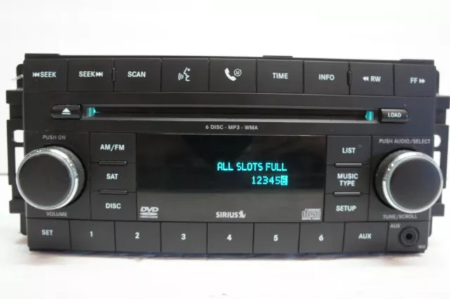 2008 Chrysler Sebring FM/AM Radio MP3 6-CD SIRIUS OEM 05064922AG *A1115