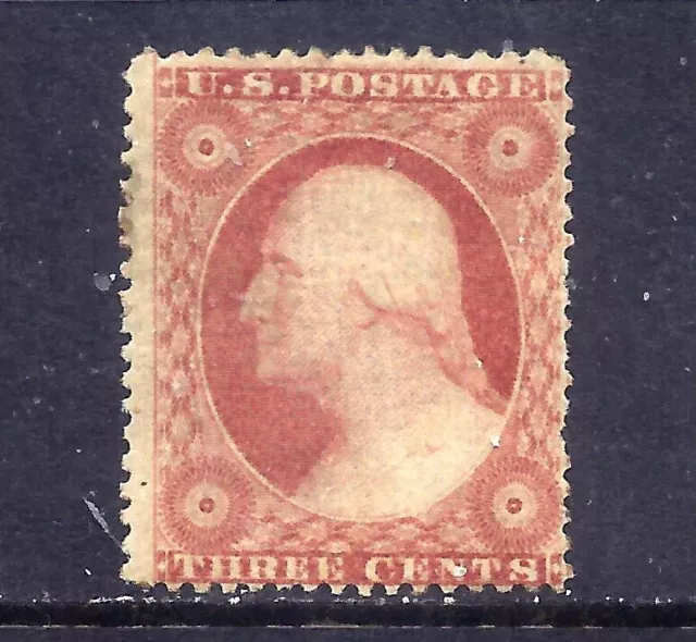 US Stamp  - #26 - MH  - 3 cent Washington type III  Issue - CV $65