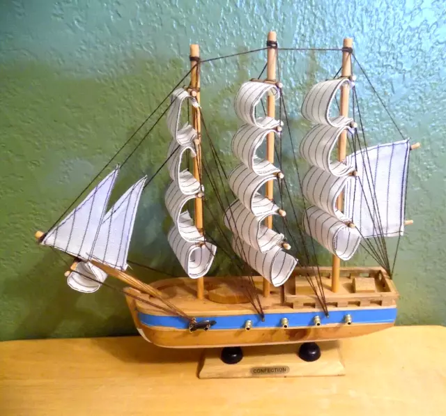 3 Masted Wooden Schooner Sailing Ship The Confection