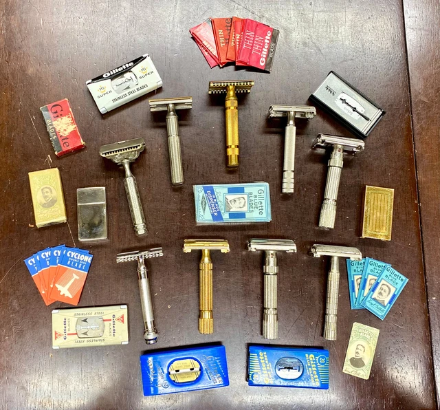 vintage gillette safety razor lot #1