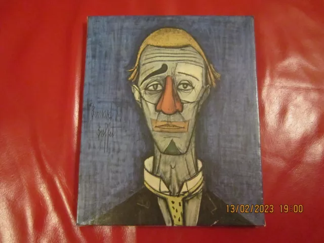 Bernard Buffet Tete De Clown Print On Canvas