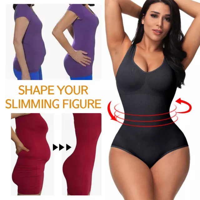 WOMEN FULL BODY Shaper Tummy Control Slimming Bodysuit Shapewear Weight  Loss £24.99 - PicClick UK