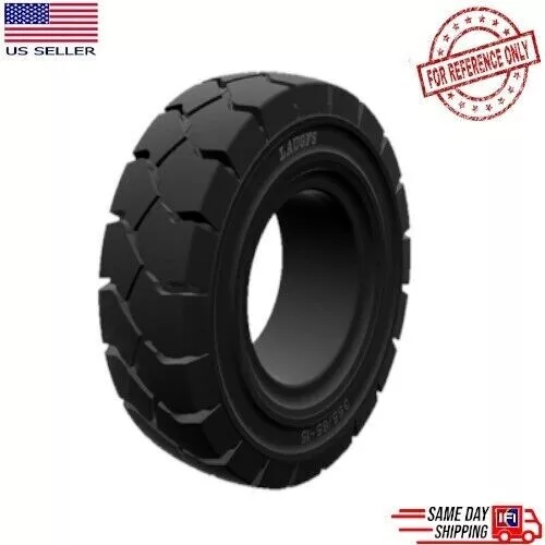 18x7-8 Forklift Solid Pneumatic Tire Laugfs Black Traction Self-Lock