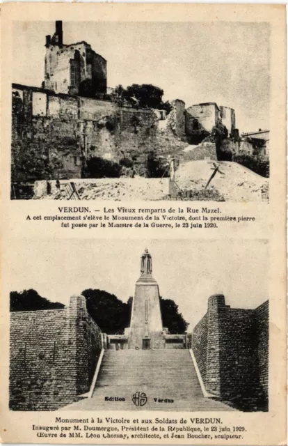 CPA AK Military - Verdun - Monument to Victory - Rue Mazel (696648)