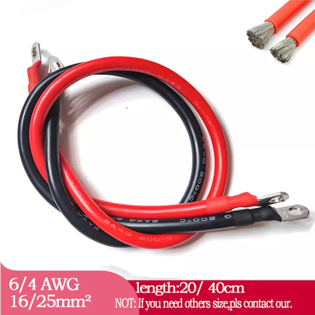 16/25m㎡ 8/6/4 AWG Solar Battery Connection Cable UPS Inverter DC Connect Wire