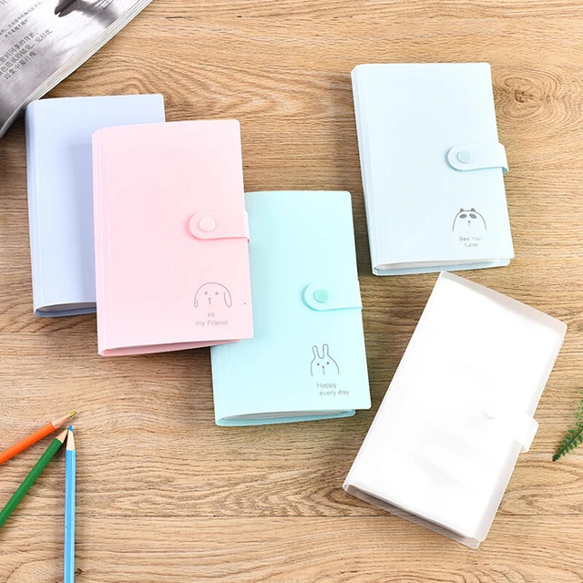 5x Libro de álbum de fotos 120 bolsillos para Fuji Instax Mini, estuche para tarjetas con nombre comercial