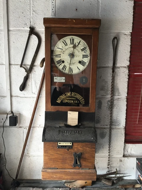 ANTIQUE CLOCKING IN Machine/ National Time Recorder Co Ltd, London SE1 ...
