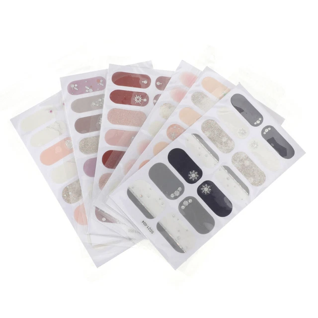 6 Pcs Nagelkunstaufkleber Nagellack Film Nagelkunstschablonen Basteln