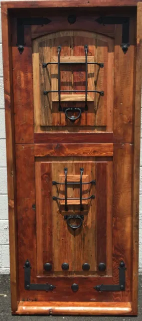 Rustic reclaimed lumber square top DUTCH door solid wood storybook 2 speakeasies