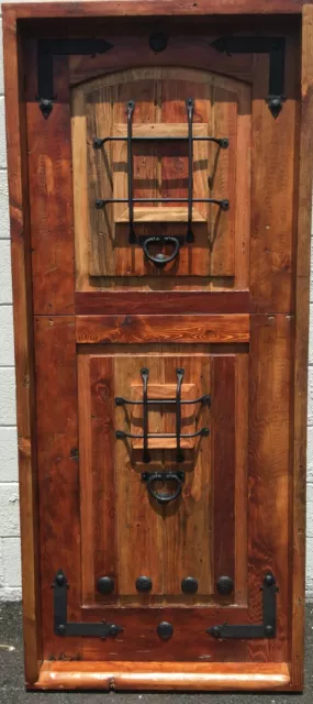 Rustic reclaimed lumber square top DUTCH door solid wood storybook 2 speakeasies