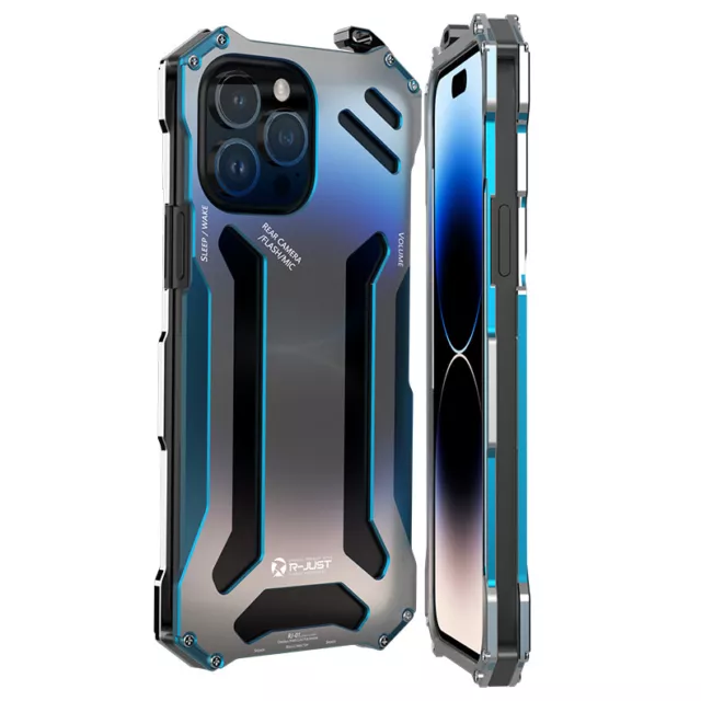 Case For iPhone 15 14 13 12 Pro Max XS XR Plus Metal Cover Gorilla Shockproof