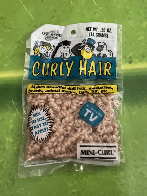 One & Only Creations Curly Hair for Dolls Crafts Sandy Blonde 06-500 Mini-Curl
