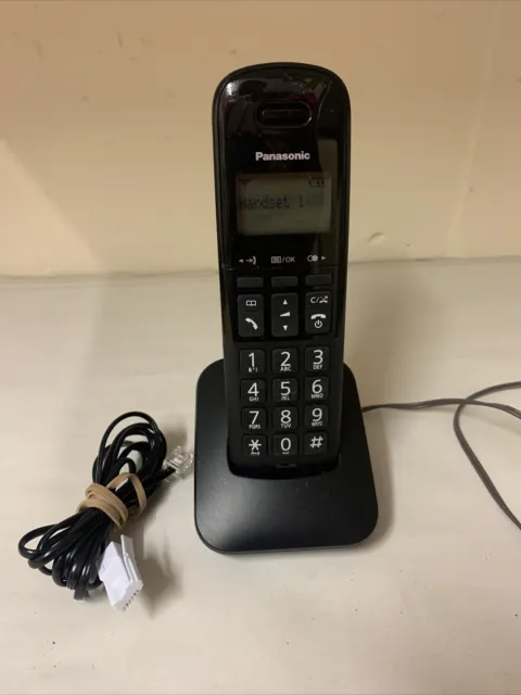 Panasonic KX-TGB610E Single Cordless Landline Telephone Black Home Phone VGC