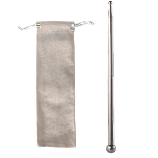 Facial Reflexology Massage Tool Stainless Steel Acupuncture Pen Double Headed