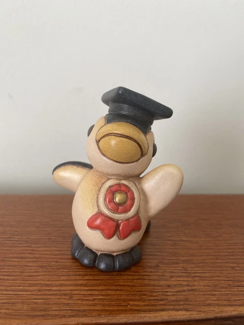 Thun Graduation Penguin figurine Salzburg Austria  Cap And Tassel Award On Chest