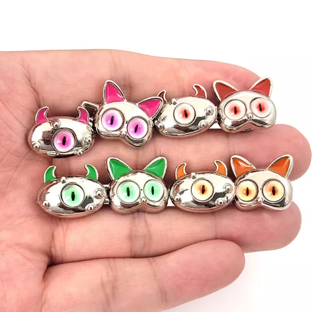 2Pcs Little Monster Eye Shaped Adjustable Jean Button Waist Buckle Snap Pants