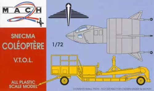 Mach 2 2072 1:72 Coleoptere SNECMA and launch trailer