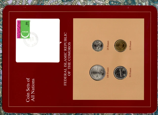 Coin Sets of All Nations Comoros Islands 1977 - 1994 UNC