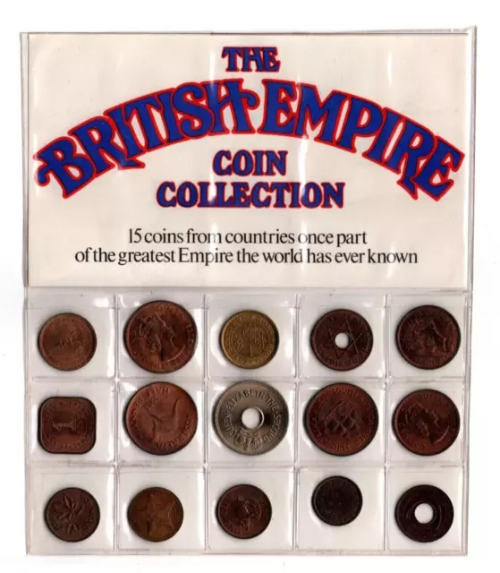 The British Empire Coin Collection 15 Mixed World Coins Half Penny Cents Pennies