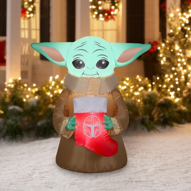 DISNEY MANDALORIAN CHILD Baby Yoda Grogu Airblown Inflatable Star Wars