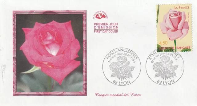 Enveloppe 1er jour CEF 1999 Les Roses Anciennes La France