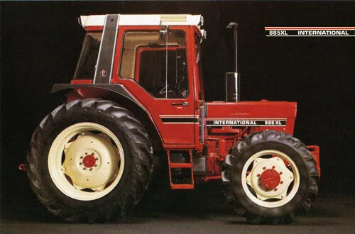 CASE INTERNATIONAL HARVESTER 885 XL 80's TRACTOR SALES BROCHURE/POSTER ADVERT A3