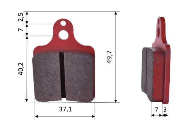 Pastiglie dei freni (set di 2) del tipo Intrepid EVO3, anteriore (523)