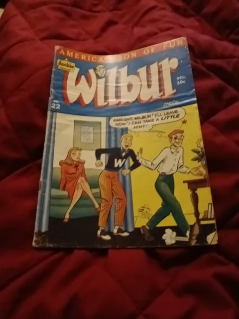 WILBUR COMICS 22 Archie/mlj 1948 Golden Age Teen Humor Katy Keene good girl art