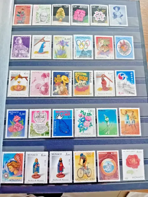 Lot de 30 timbres neufs Monaco (Lot 7) Très bon état
