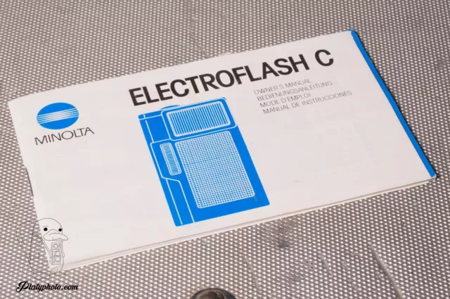 Minolta Electroflash C Mode D'emploi Notice Manual