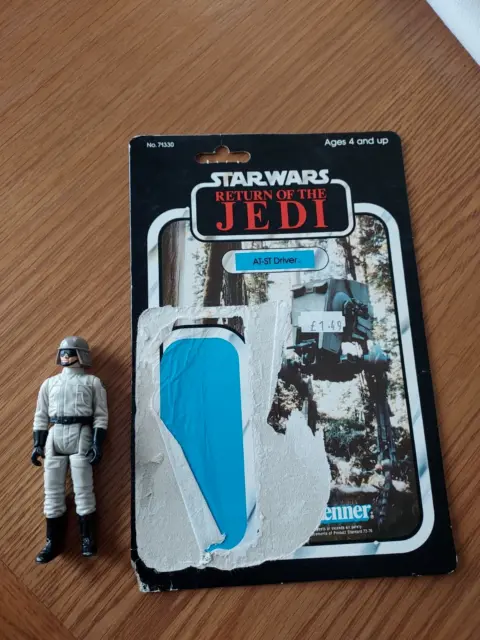 Star Wars At-St Driver  With Card 1980'S  Original Figure