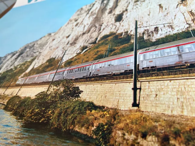 AFFICHE ORIGINALE SNCF  | VALLÉE DU RHÔNE - PRENONS LE TRAIN | 1976 | Vintage 3