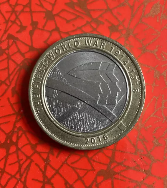 2016 WW1  For King And Country £2 pound coin - Circulated