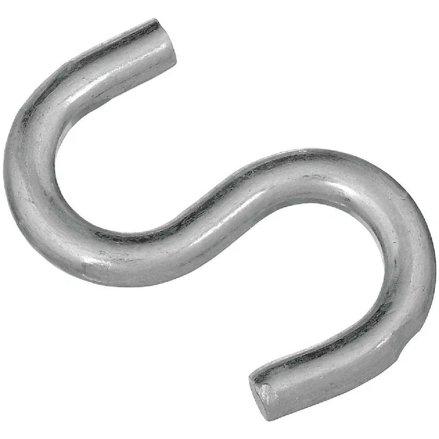 National 2-1/2 In. Zinc Heavy Open S Hook N273433 Pack of 50 National N273433