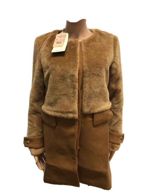 Gilet BCBG MAX AZRIA Asymétrique Marron - Taille XS/S - Occasion Très Bon État