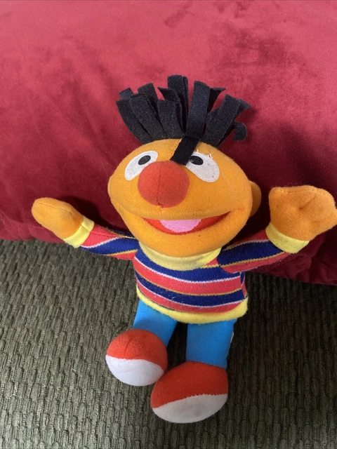 FISHER PRICE / 2002 Stuffed Ernie Sesame Street Stuffed Plush 10"