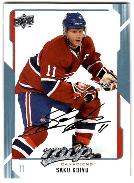 2008-09 Upper Deck MVP Saku Koivu Montreal Canadiens #155