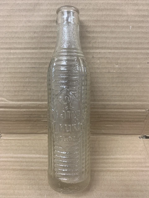 Vintage Orange Crush Clear Crushy to Left Soda Bottle Sumter, SC South Carolina