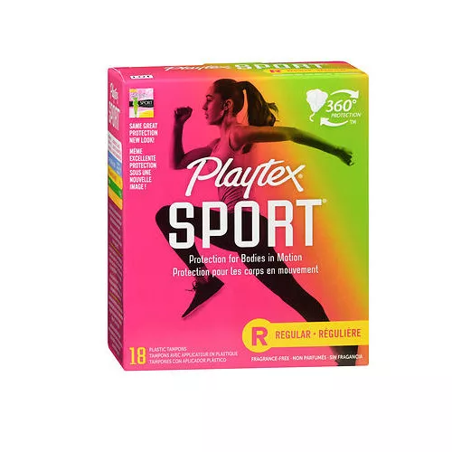 Playtex Deporte Tampones Regular sin Perfume 18 Cada