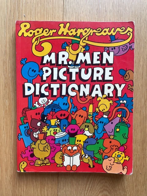 MR MEN PICTURE Dictionary by Roger Hargreaves 1981 Vintage Softcover ...
