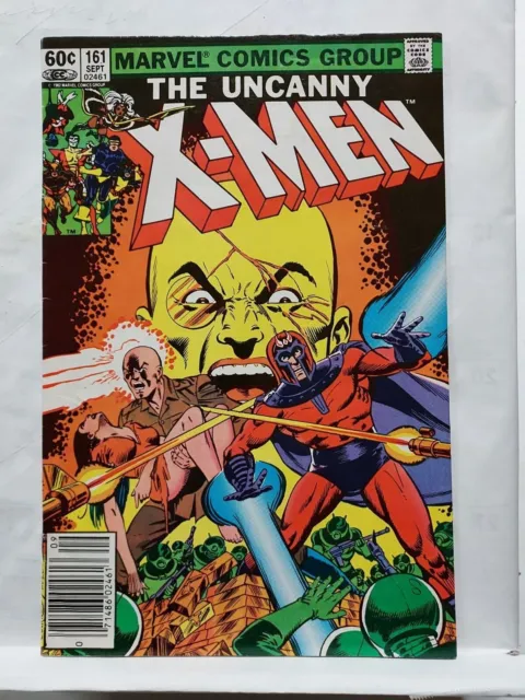 Uncanny X-Men #161 FN 💥 Origin Of Magneto !! Newsstand ! Marvel Comics 1982 