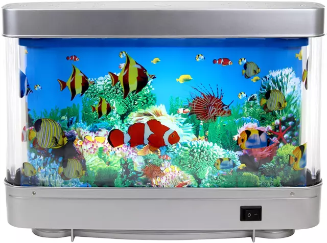 Artificial Aquarium Virtual Ocean Tropical Fish Tank Lighted Decorative Kids Toy