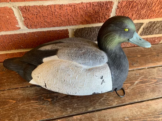 Vintage Duck Decoy (Life Size Blue-Bill Drake) by Green head Gear-2003-60/40