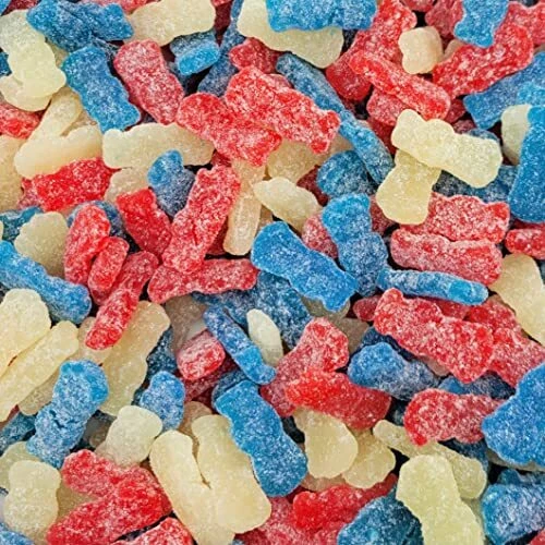 Sour Patch Kids Fourth of July Red White & Blue Soft & Chewy Candy - Bulk
