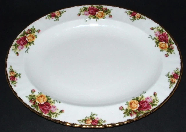 ROYAL ALBERT OLD COUNTRY ROSES VASSOIO OVALE PIATTO PORTATA  36 cm. England