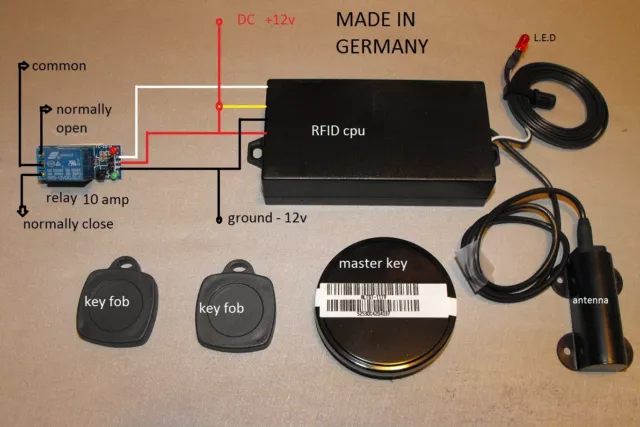 RFID Reader  RFID Key Access Control with relay